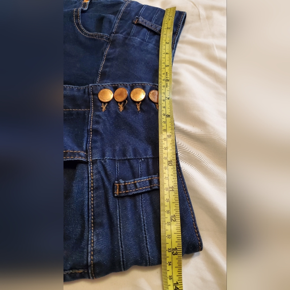 Cest Toi Jeans High-Waisted Dark Blue Women's Jeans - Picture 10 of 14